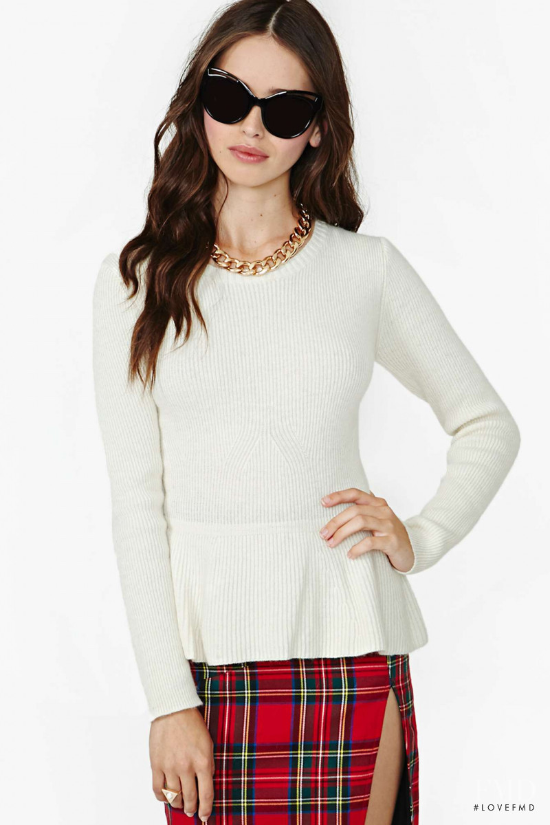 Carolina Sanchez featured in  the Nasty Gal catalogue for Winter 2013