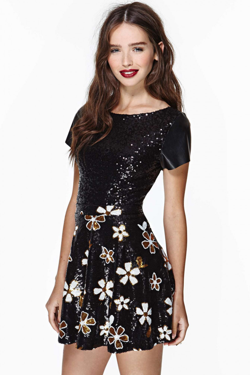 Carolina Sanchez featured in  the Nasty Gal catalogue for Winter 2013