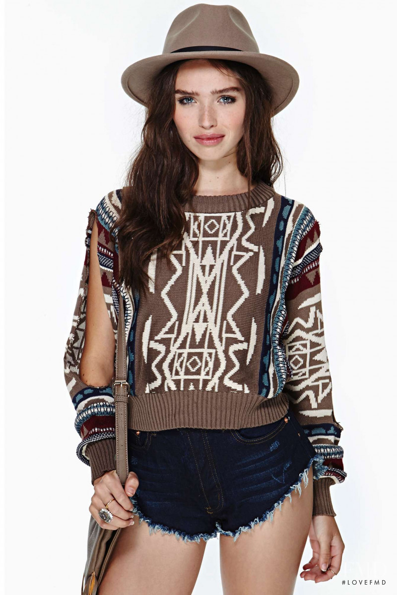 Carolina Sanchez featured in  the Nasty Gal catalogue for Winter 2013