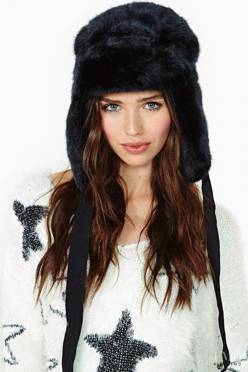 Carolina Sanchez featured in  the Nasty Gal catalogue for Winter 2013