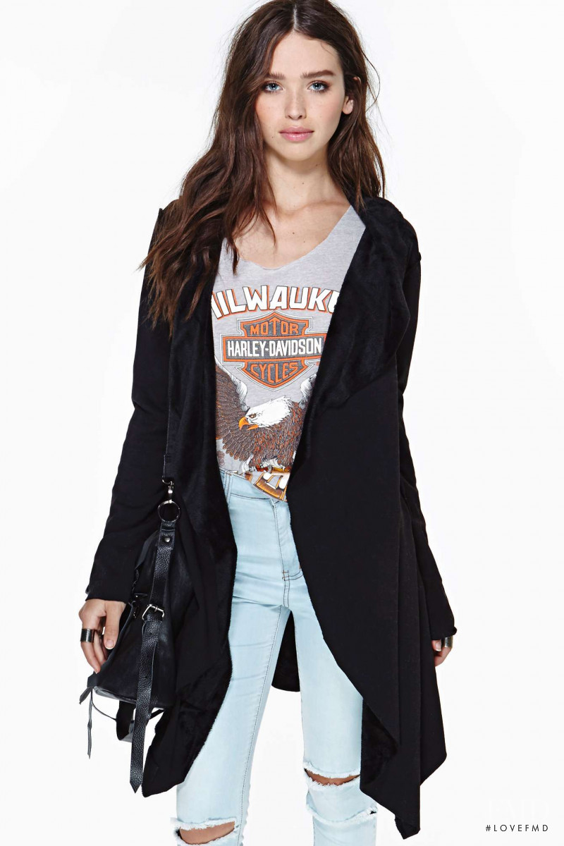 Carolina Sanchez featured in  the Nasty Gal catalogue for Winter 2013