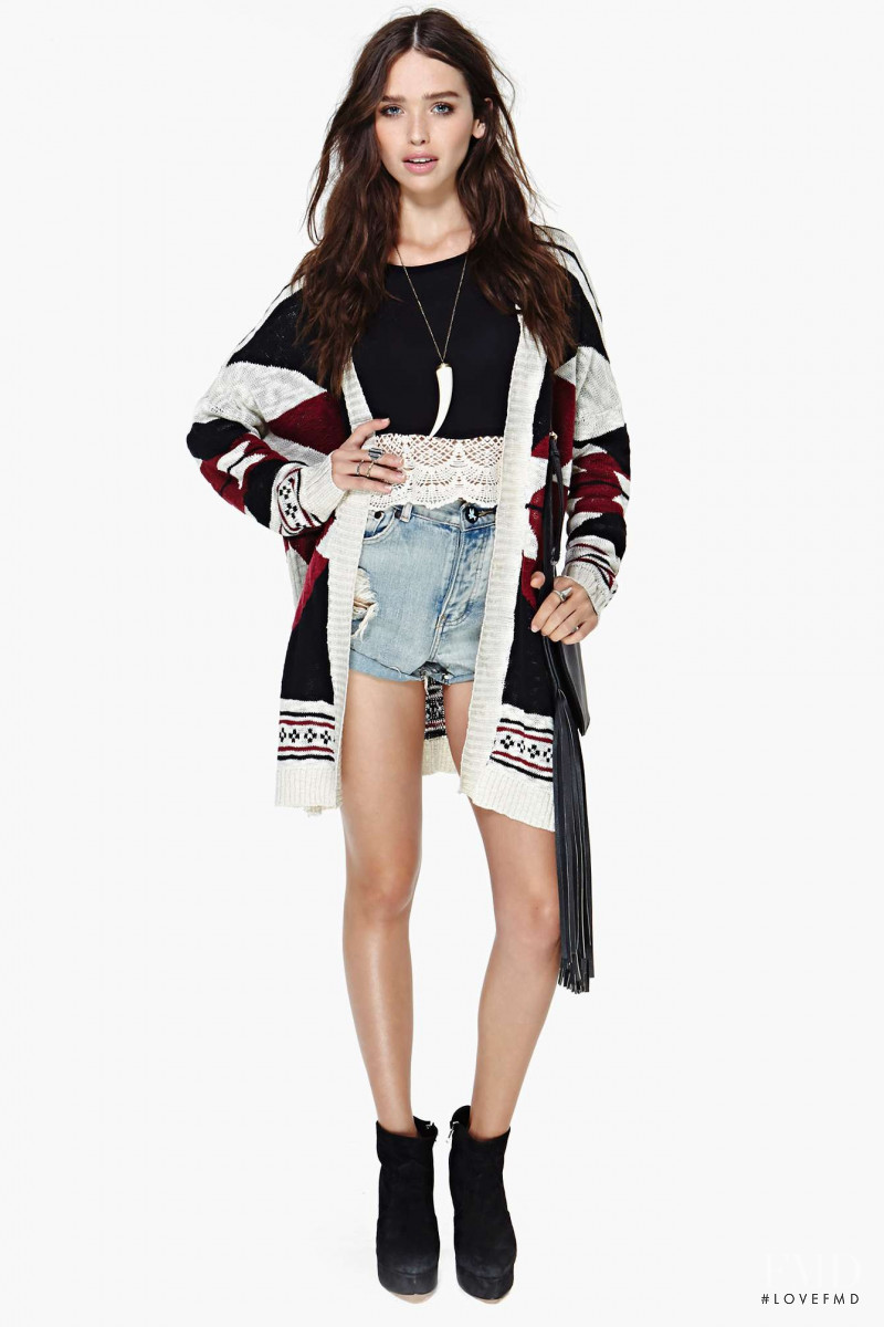 Carolina Sanchez featured in  the Nasty Gal catalogue for Winter 2013