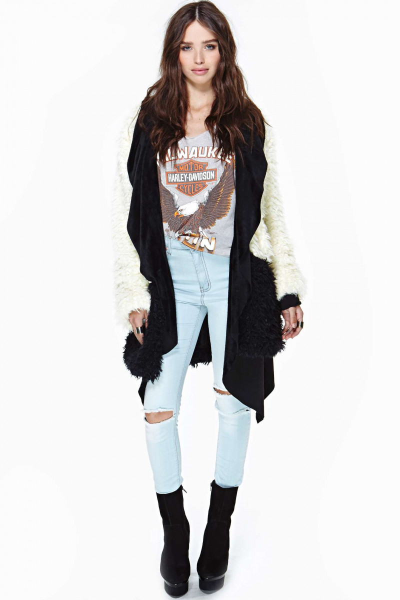 Carolina Sanchez featured in  the Nasty Gal catalogue for Winter 2013