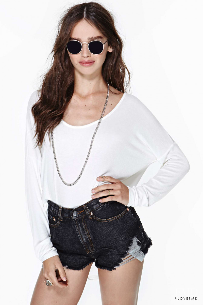 Carolina Sanchez featured in  the Nasty Gal catalogue for Winter 2013