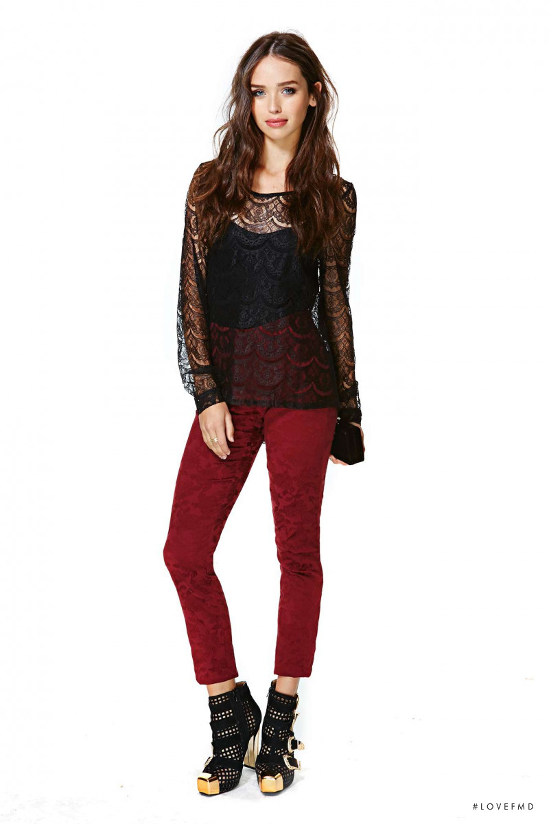 Carolina Sanchez featured in  the Nasty Gal catalogue for Winter 2013