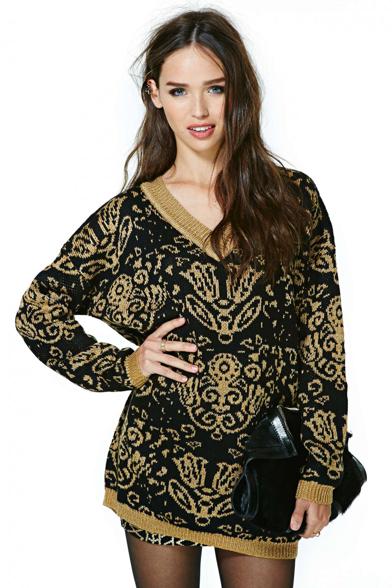 Carolina Sanchez featured in  the Nasty Gal catalogue for Winter 2013