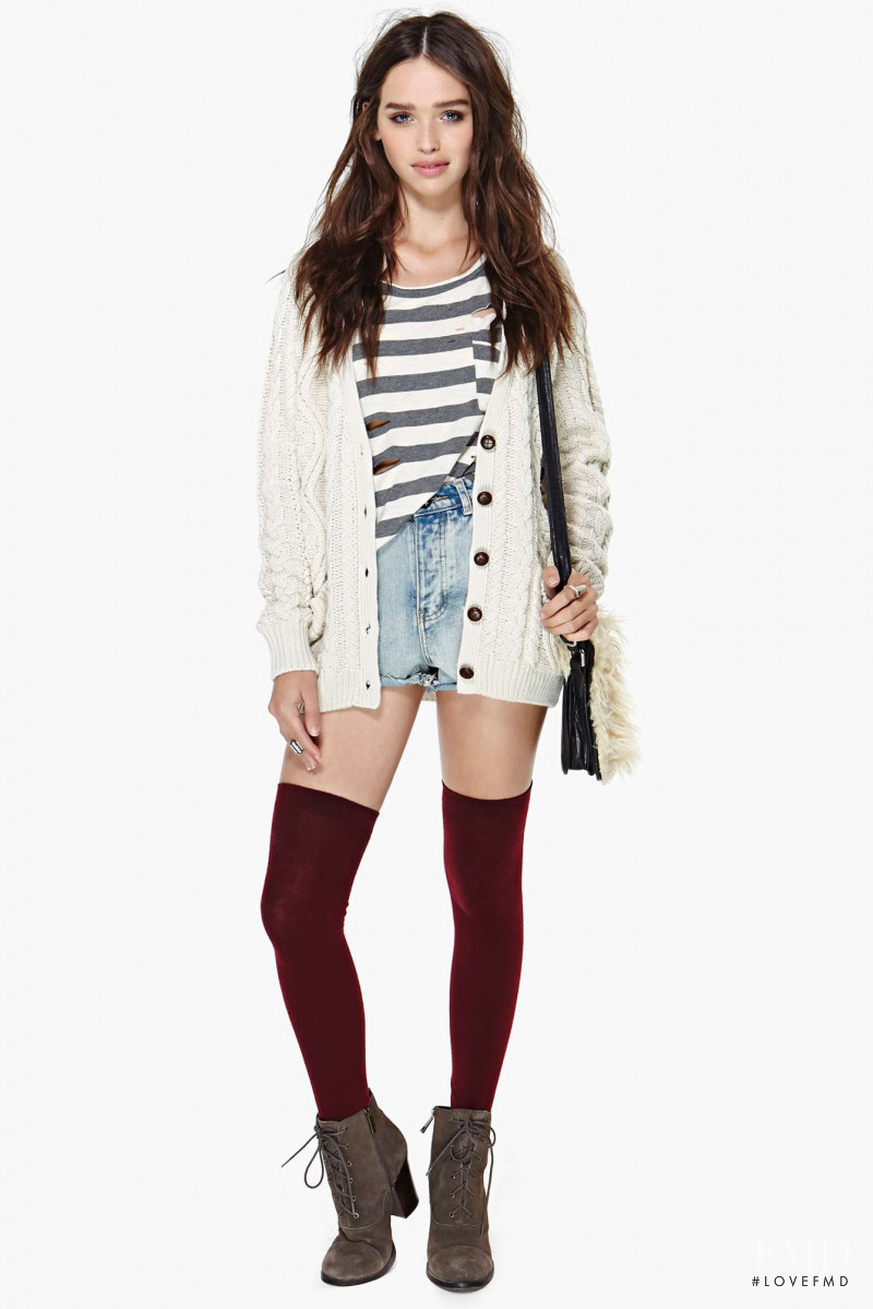 Carolina Sanchez featured in  the Nasty Gal catalogue for Winter 2013