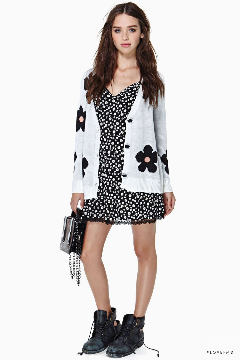 Carolina Sanchez featured in  the Nasty Gal catalogue for Winter 2013