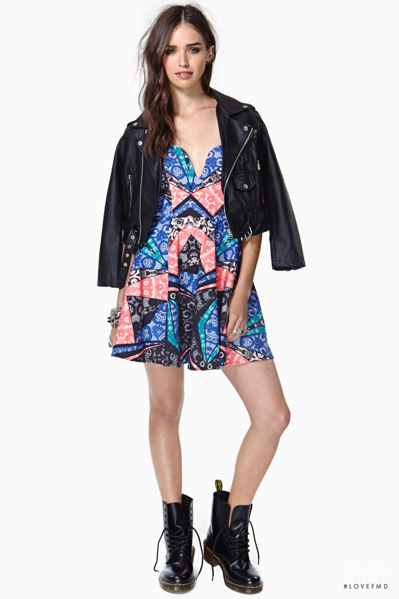 Carolina Sanchez featured in  the Nasty Gal catalogue for Winter 2013