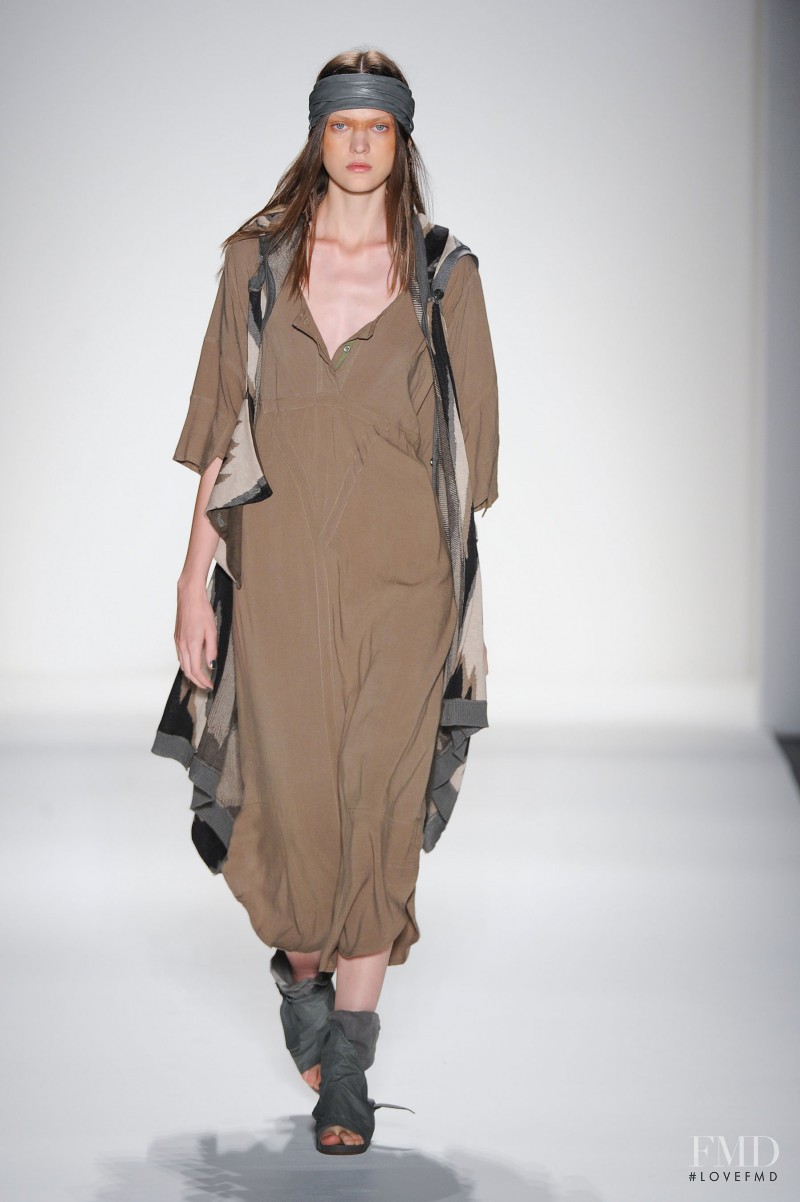 Svetlana Mukhina featured in  the Nicholas K fashion show for Spring/Summer 2014