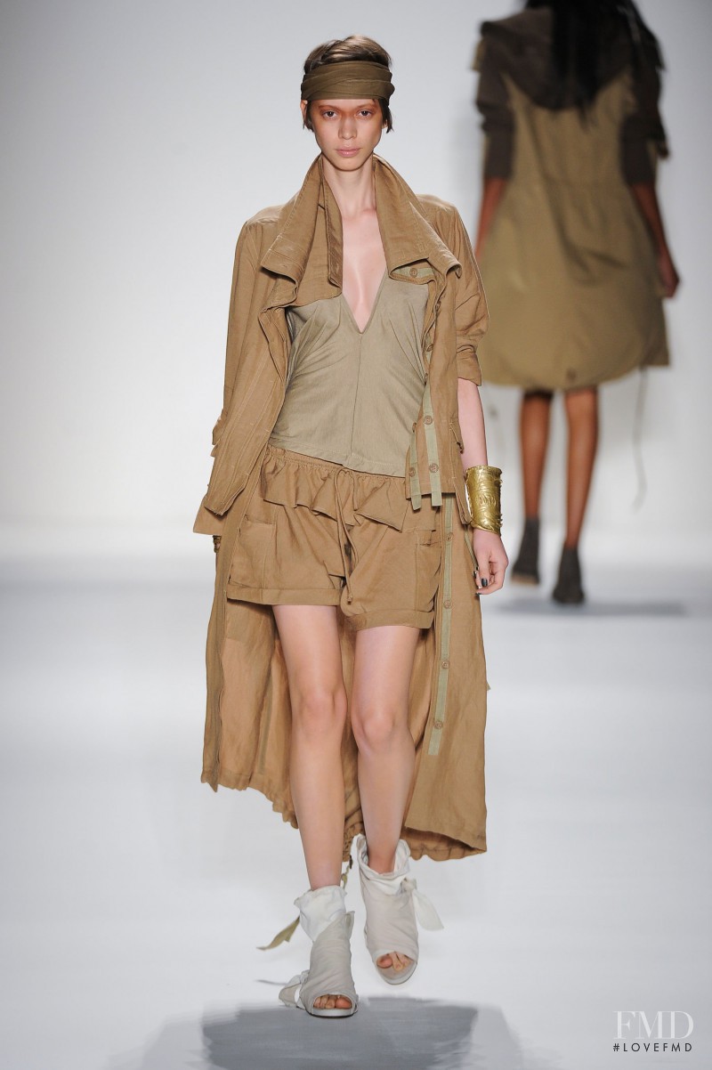 Amanda de Oliveira Queiroz featured in  the Nicholas K fashion show for Spring/Summer 2014
