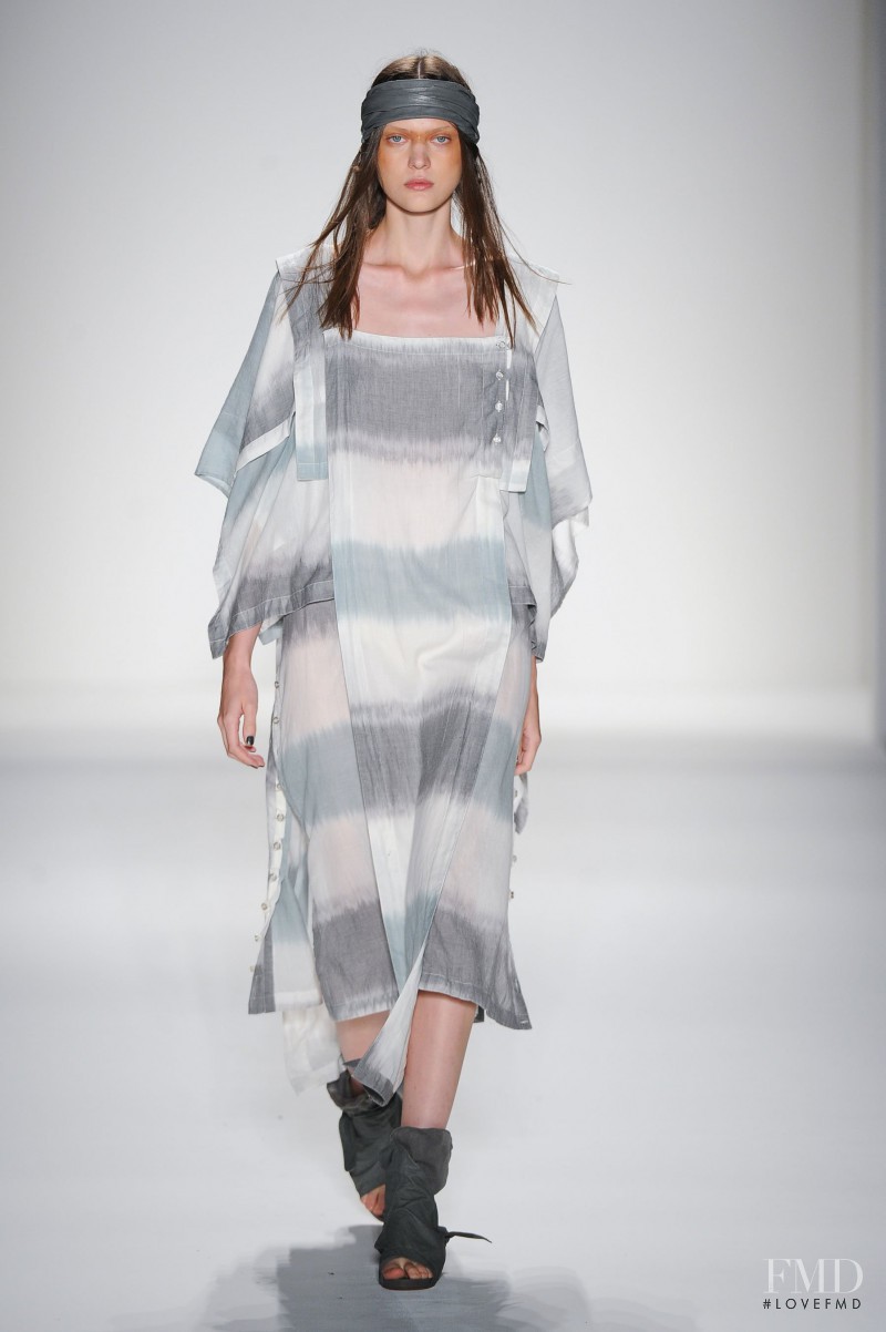 Svetlana Mukhina featured in  the Nicholas K fashion show for Spring/Summer 2014