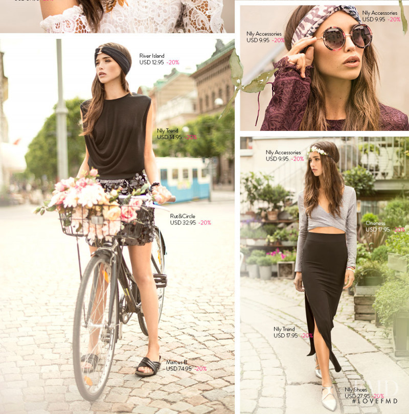 Carolina Sanchez featured in  the nelly.com Urban Gypsy lookbook for Pre-Fall 2014