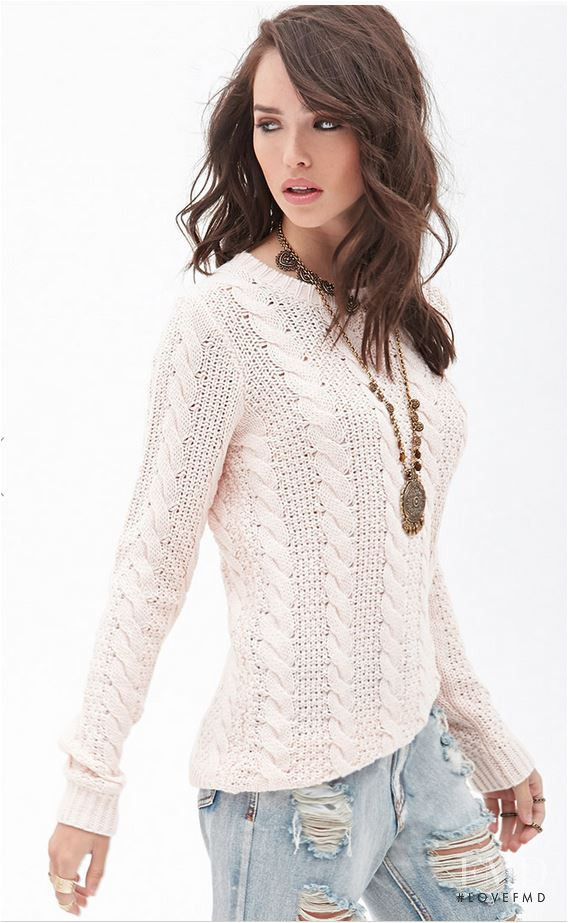 Carolina Sanchez featured in  the Forever 21 catalogue for Autumn/Winter 2014