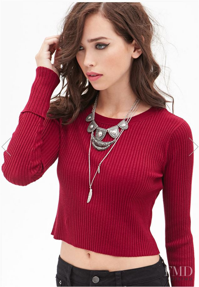 Carolina Sanchez featured in  the Forever 21 catalogue for Autumn/Winter 2014