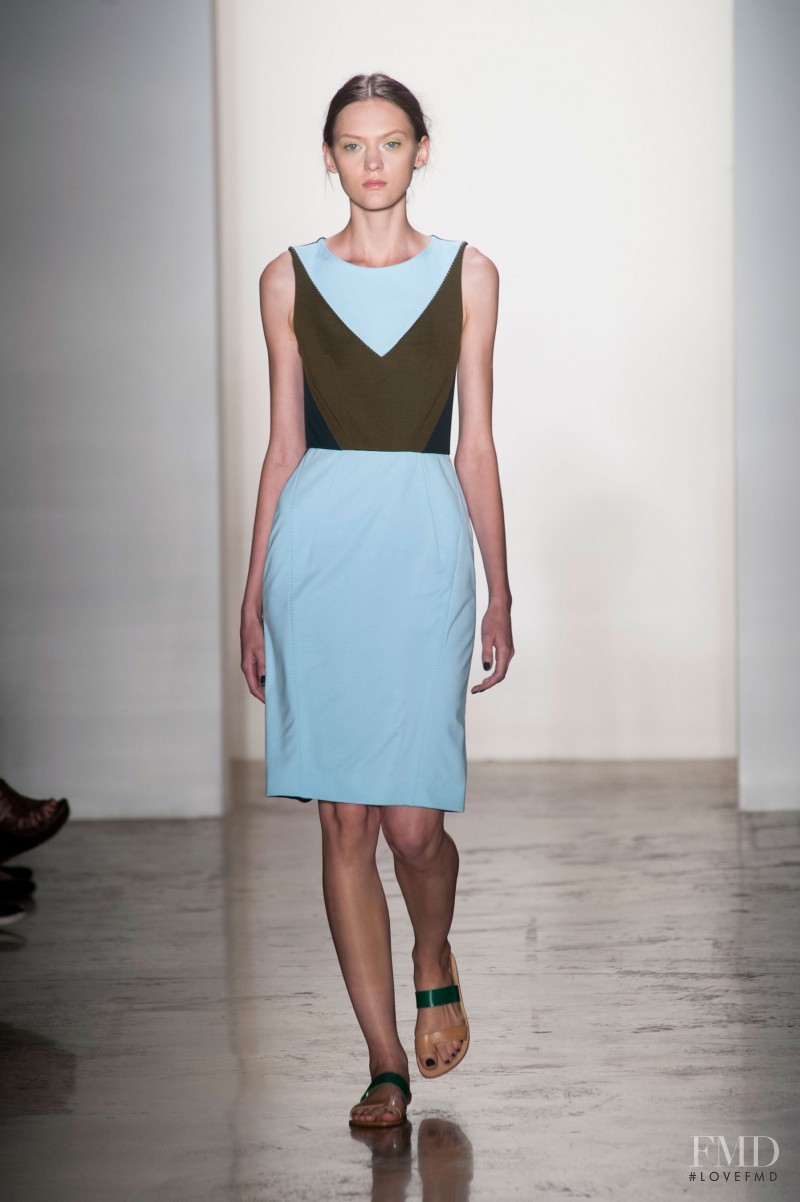 Svetlana Mukhina featured in  the Costello Tagliapietra fashion show for Spring/Summer 2014