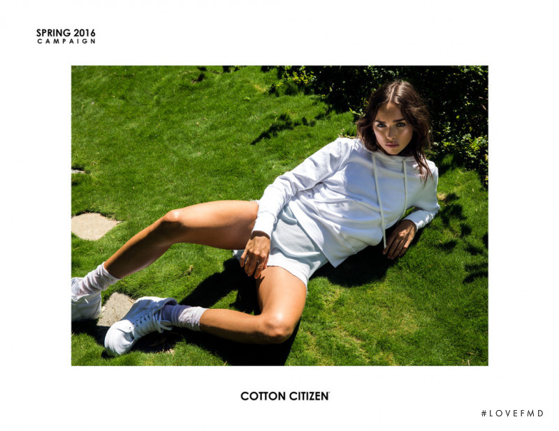 Carolina Sanchez featured in  the Cotton Citizen advertisement for Spring/Summer 2016