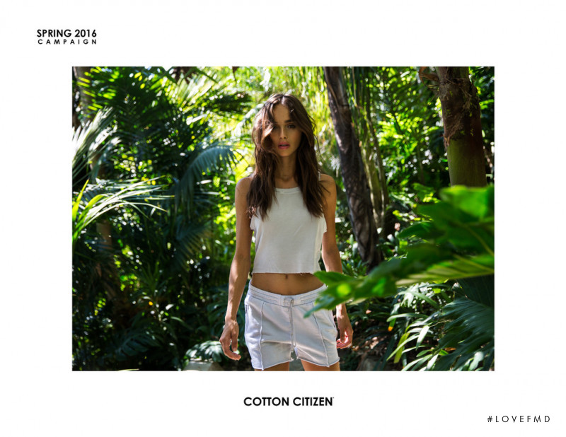 Carolina Sanchez featured in  the Cotton Citizen advertisement for Spring/Summer 2016