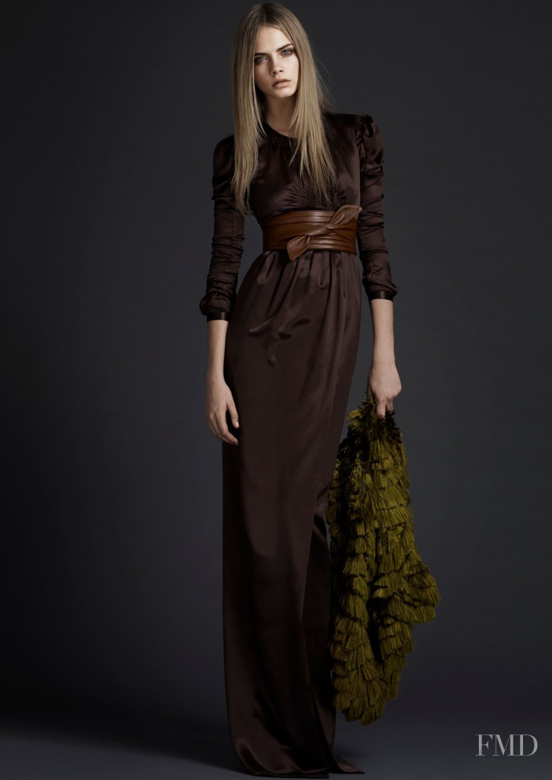 Cara Delevingne featured in  the Burberry Prorsum fashion show for Pre-Fall 2011