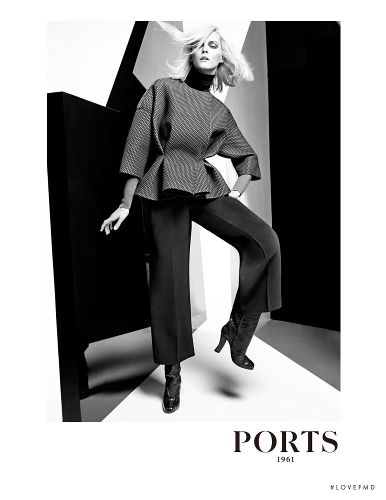 Carmen Kass featured in  the Ports 1961 advertisement for Autumn/Winter 2012