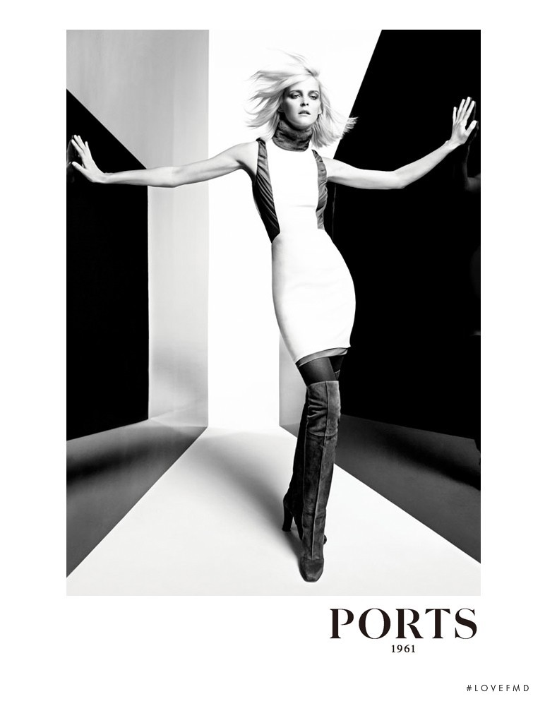 Carmen Kass featured in  the Ports 1961 advertisement for Autumn/Winter 2012