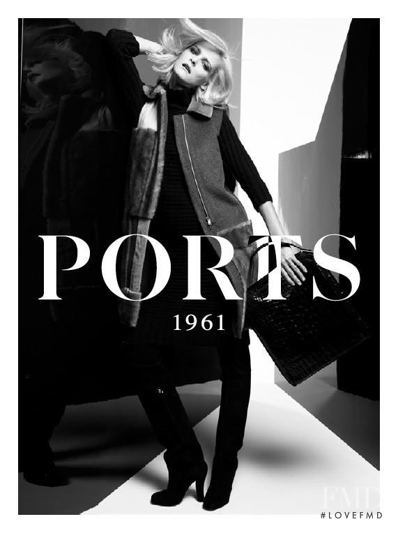 Carmen Kass featured in  the Ports 1961 advertisement for Autumn/Winter 2012