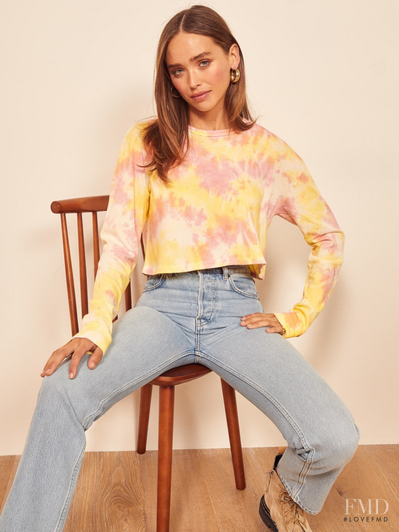 Carolina Sanchez featured in  the Reformation catalogue for Autumn/Winter 2019