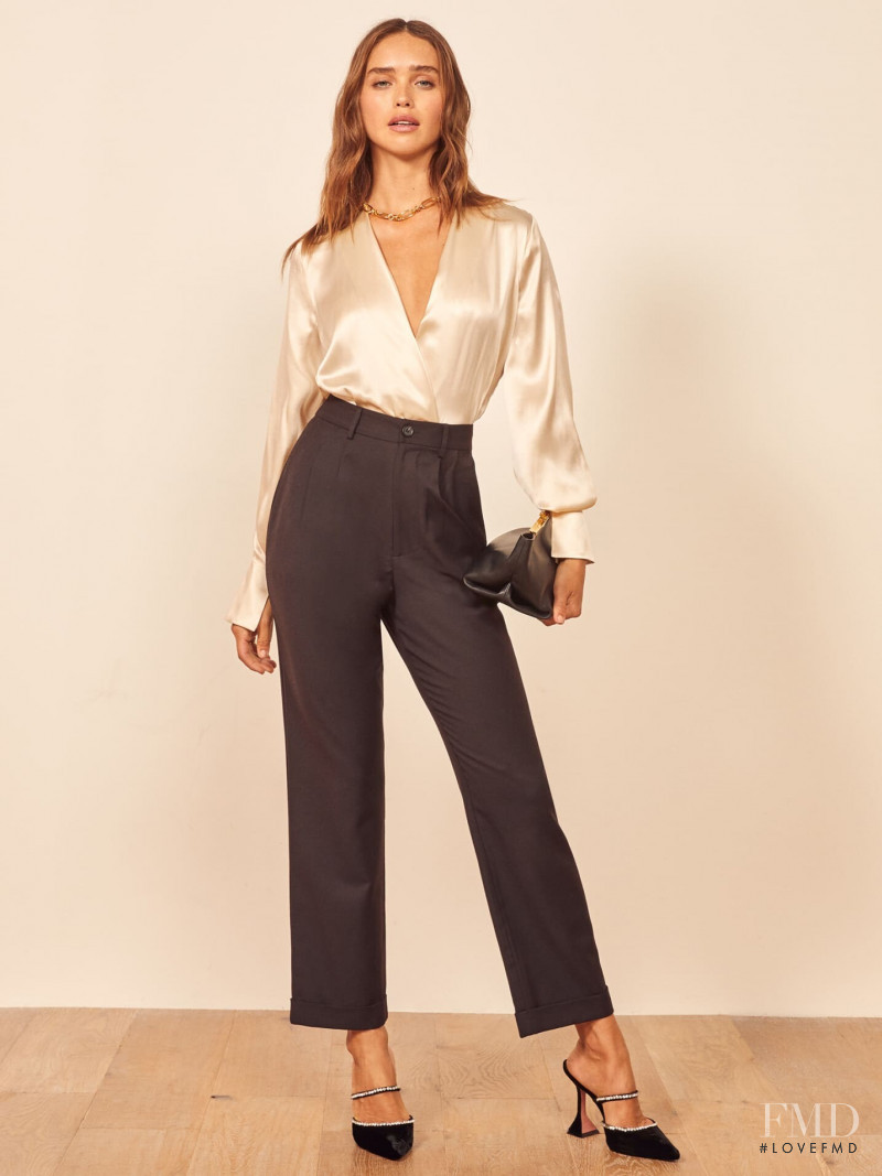 Carolina Sanchez featured in  the Reformation catalogue for Autumn/Winter 2019