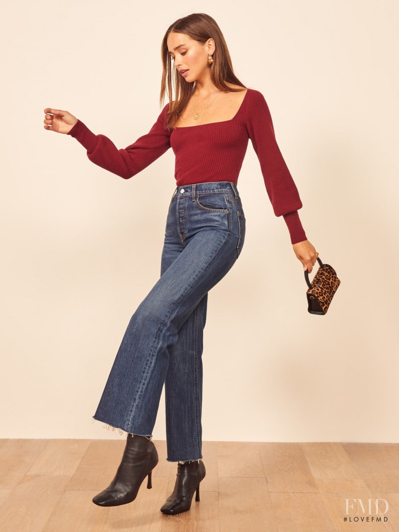 Carolina Sanchez featured in  the Reformation catalogue for Autumn/Winter 2019