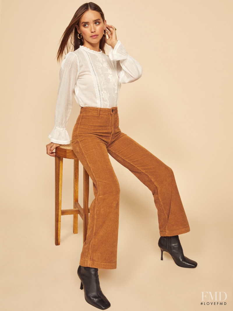 Carolina Sanchez featured in  the Reformation catalogue for Autumn/Winter 2019