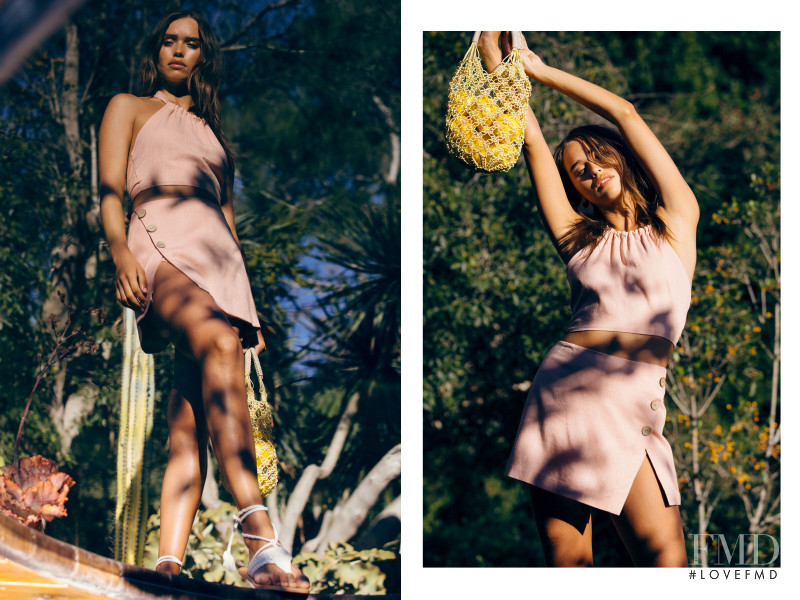 Carolina Sanchez featured in  the Cotton Candy LA lookbook for Spring/Summer 2019