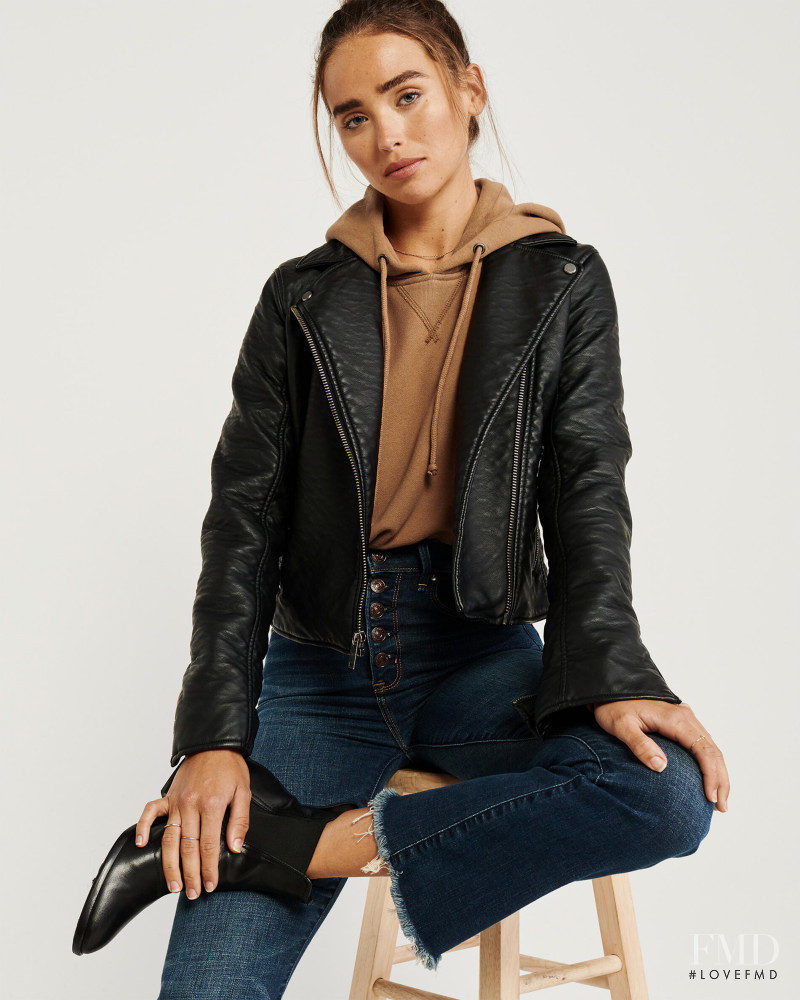 Carolina Sanchez featured in  the Abercrombie & Fitch catalogue for Autumn/Winter 2019