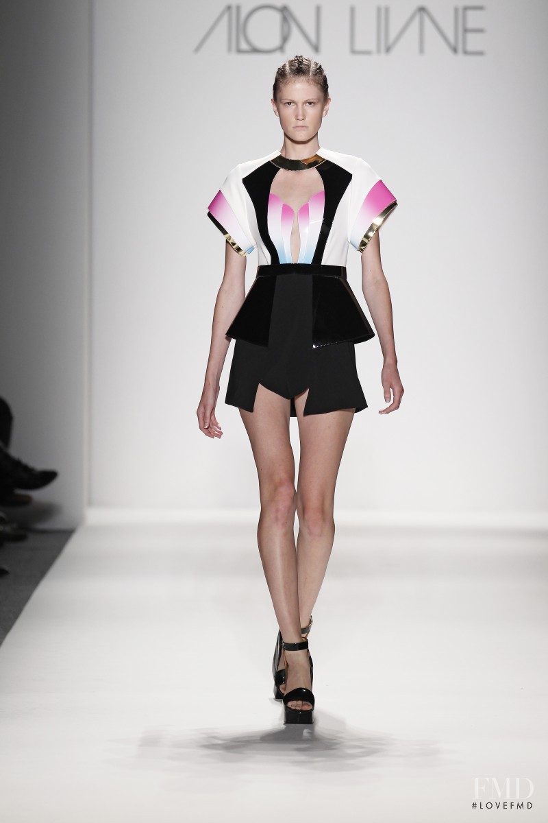 Daria Osipova featured in  the Alon Livnï¿½ fashion show for Spring/Summer 2014