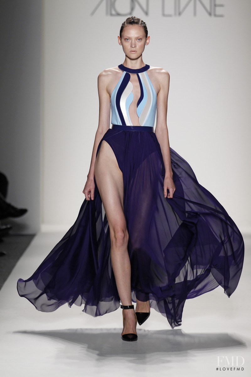 Svetlana Mukhina featured in  the Alon Livnï¿½ fashion show for Spring/Summer 2014