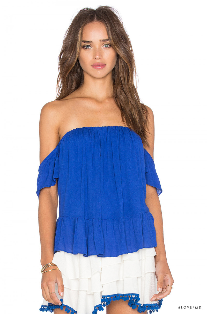 Carolina Sanchez featured in  the REVOLVE catalogue for Autumn/Winter 2016