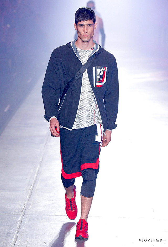 Stefano Berretti featured in  the Plein Sport fashion show for Spring/Summer 2018