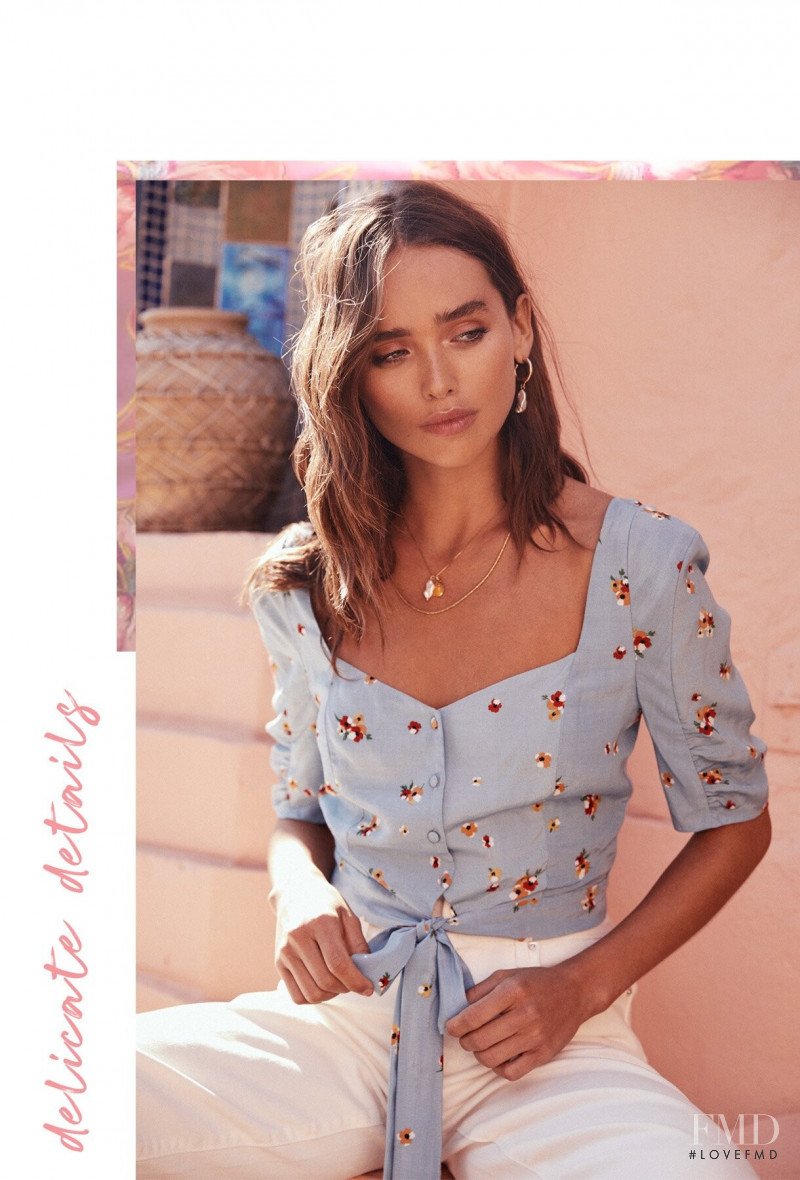 Carolina Sanchez featured in  the ASTR the Label lookbook for Summer 2019