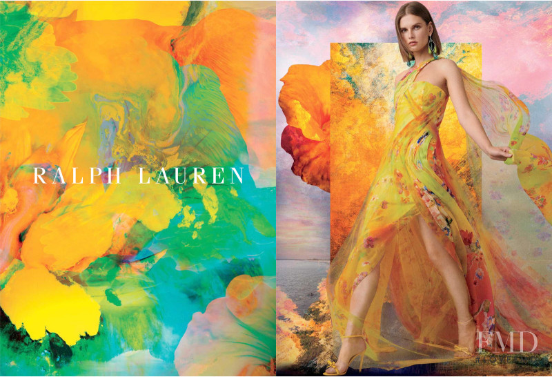 Fran Summers featured in  the Ralph Lauren advertisement for Autumn/Winter 2019