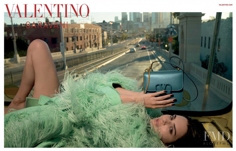 Kendall Jenner featured in  the Valentino Garavani advertisement for Resort 2020