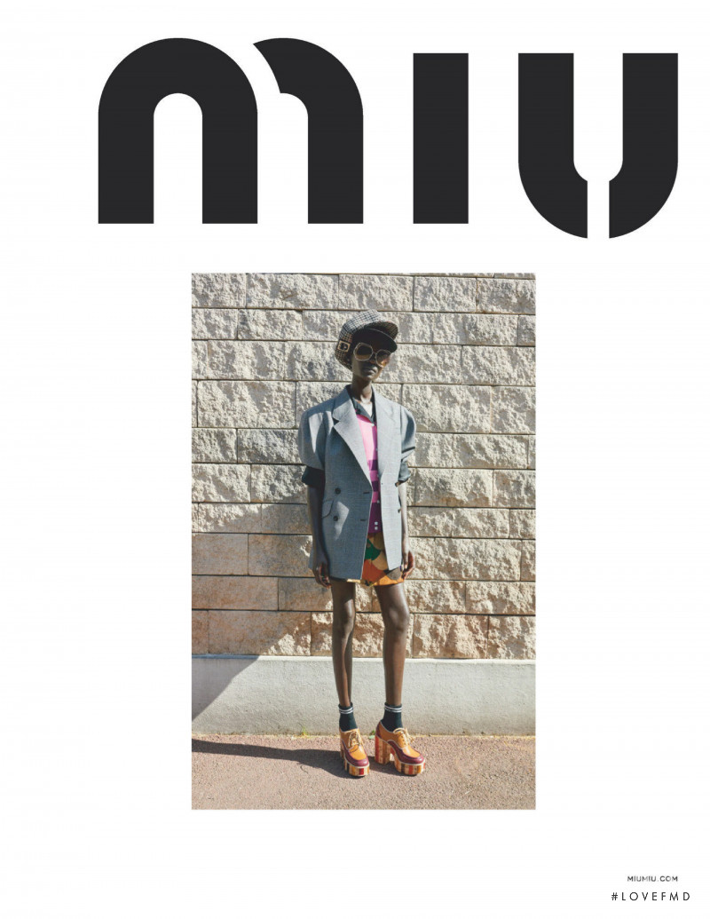 Aliet Sarah Isaiah featured in  the Miu Miu advertisement for Resort 2020