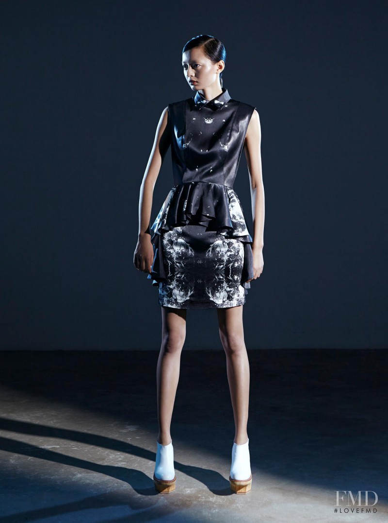 Wang Jing featured in  the Vega Zaishi Wang fashion show for Spring/Summer 2013