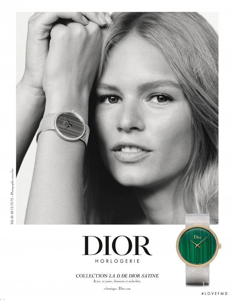 Anna Ewers featured in  the Dior Watch advertisement for Autumn/Winter 2019