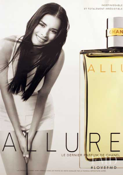 Patricia Velasquez featured in  the Chanel Parfums Allure advertisement for Autumn/Winter 1997