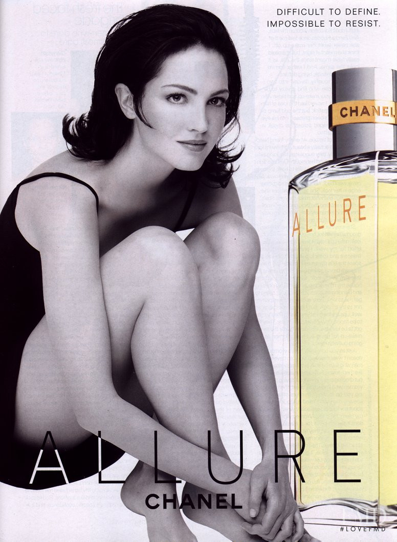 Chandra North featured in  the Chanel Parfums Allure advertisement for Autumn/Winter 1997