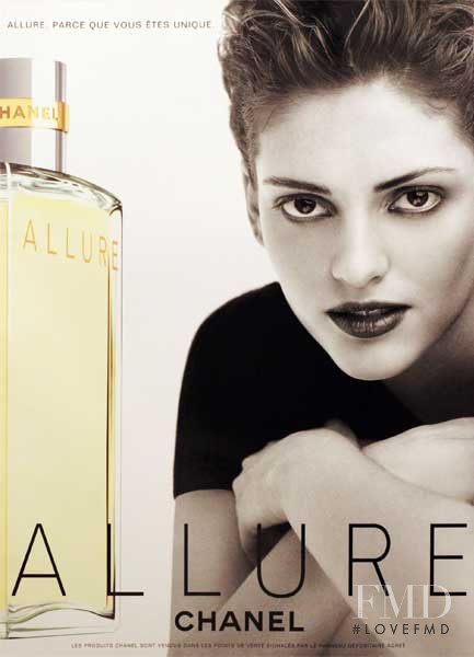 Elisabet Davidsdottir featured in  the Chanel Parfums Allure advertisement for Autumn/Winter 1997