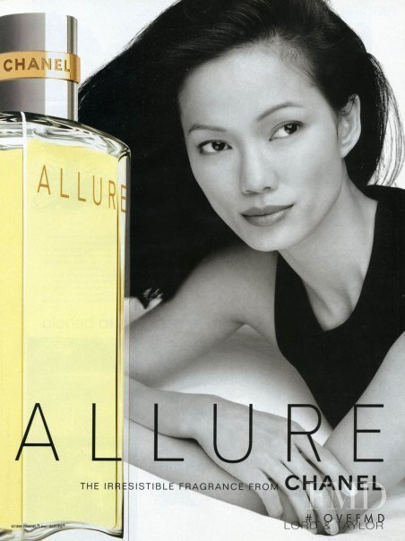 Nora Ariffin featured in  the Chanel Parfums Allure advertisement for Autumn/Winter 1997