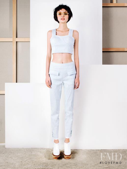 Wang Jing featured in  the Vega Zaishi Wang fashion show for Spring/Summer 2014