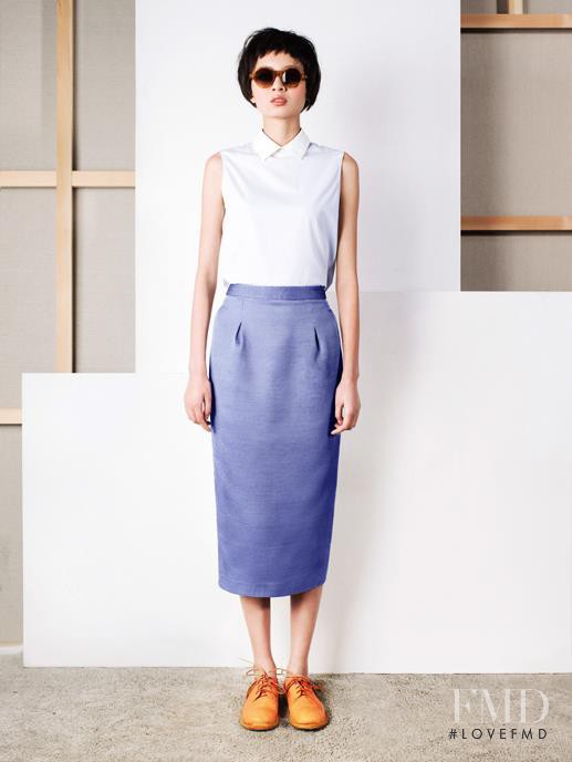 Wang Jing featured in  the Vega Zaishi Wang fashion show for Spring/Summer 2014