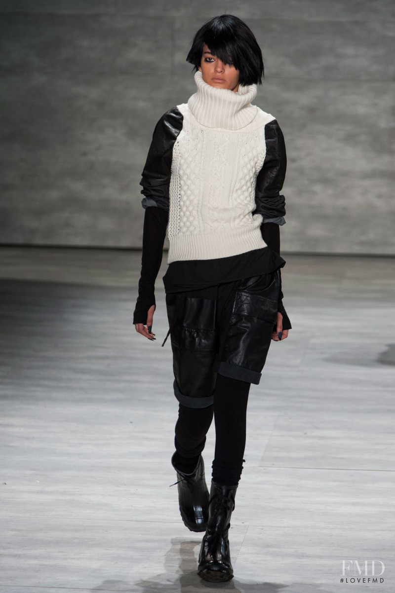 Wanessa Milhomem featured in  the Nicholas K fashion show for Autumn/Winter 2014