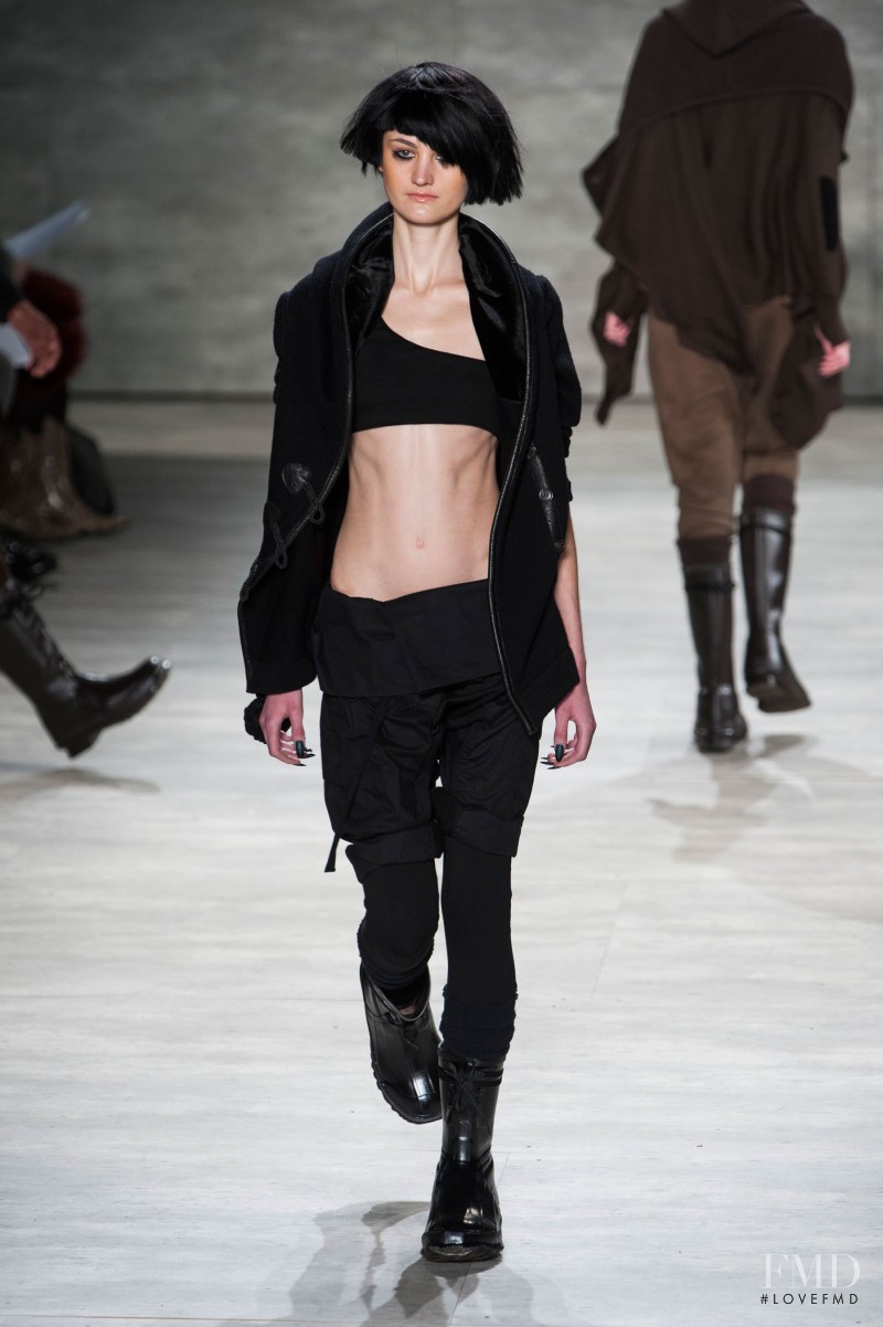 Wanessa Milhomem featured in  the Nicholas K fashion show for Autumn/Winter 2014